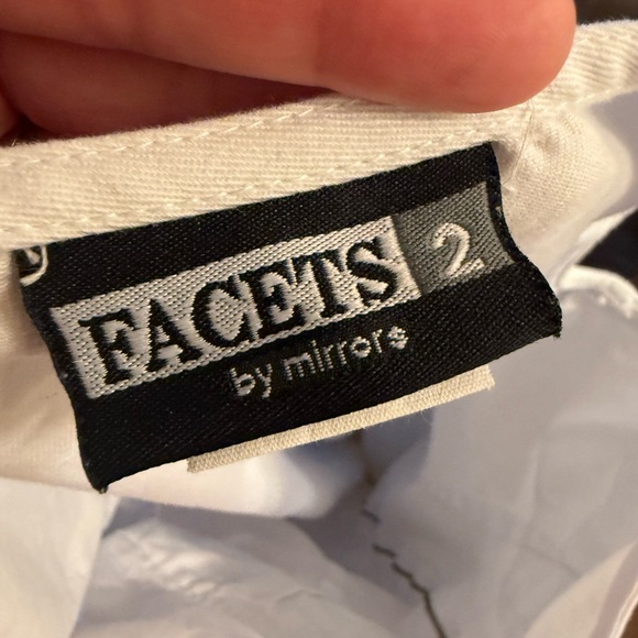 White Sleeveless Zip-Up Overall Denim Dress Size 12 - Picture 7 of 8